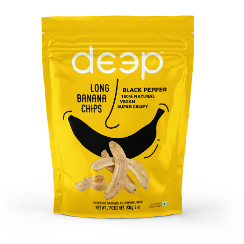 (174) BLACK PEPER LONG BANANA CHIPS 0.200KG X 15 poch