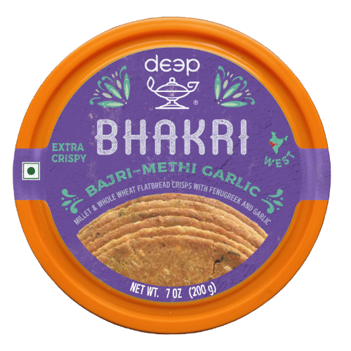 (196) BAJRI METHI GARLIC BHAKHRI 0.200 KG X 32