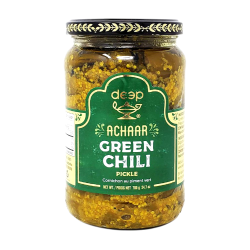 (P47) DEEP GREEN CHILLI PICKLE 0.283KG X12 BOTTLE