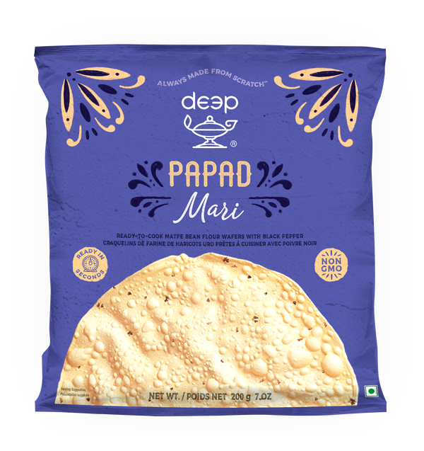 (DP1) UDAD BLACK PEPPER PAPAD 0.200KG X 40