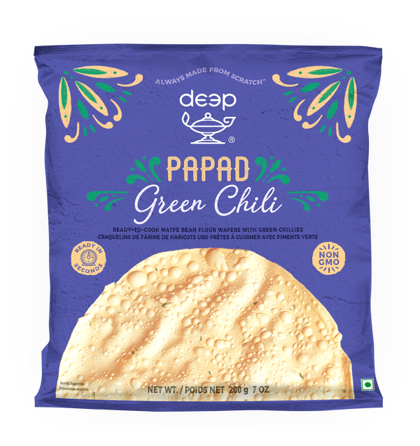 (DP4) GREEN CHILLI PAPAD 0.200KG X 40