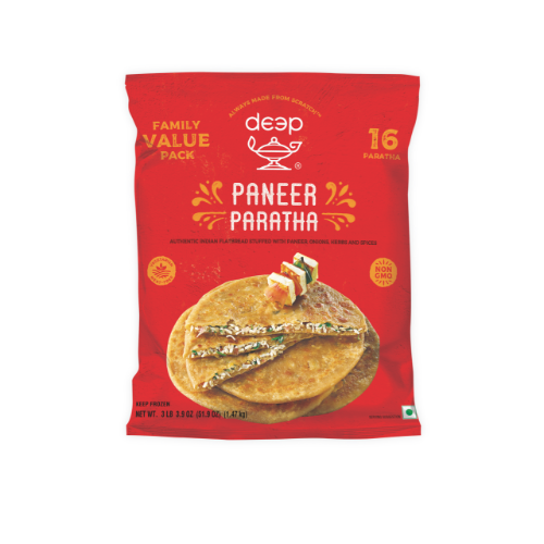 (BR37) FAMILY PACK PANEER PARATHA 1.470KG X 8 BAGS