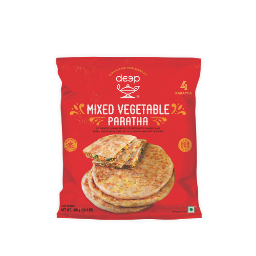 (BR49) MIXED VEGETABLE PARATHA 0.400KG X 24 BAGS