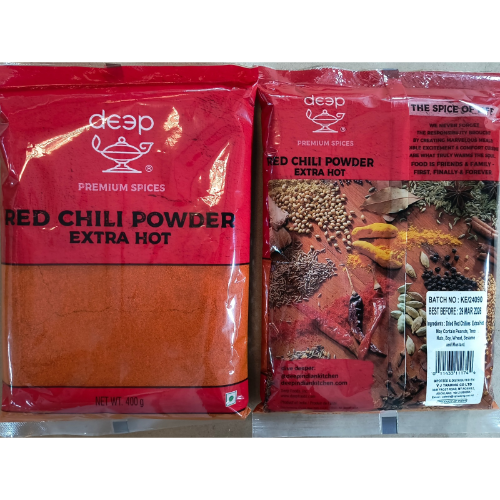 (S29) RED CHILLI POWDER EXTRA HOT 0.400KG X 20