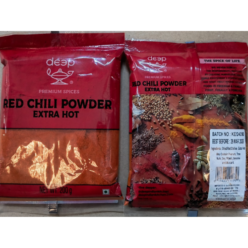 (S30) RED CHILLI POWDER HOT 0.200KG X20